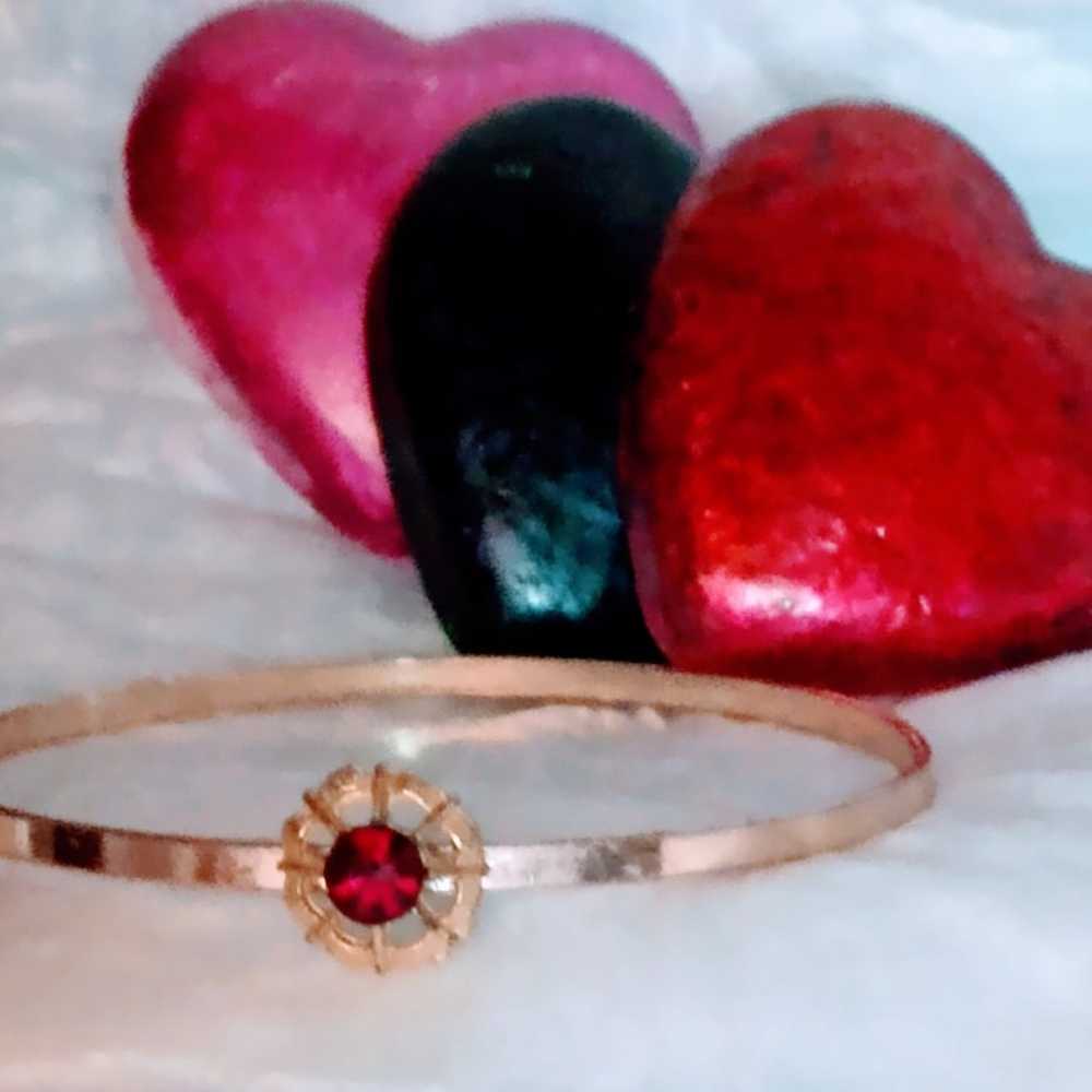 Absolutely beautiful vintage red sapphire bracelet - image 8