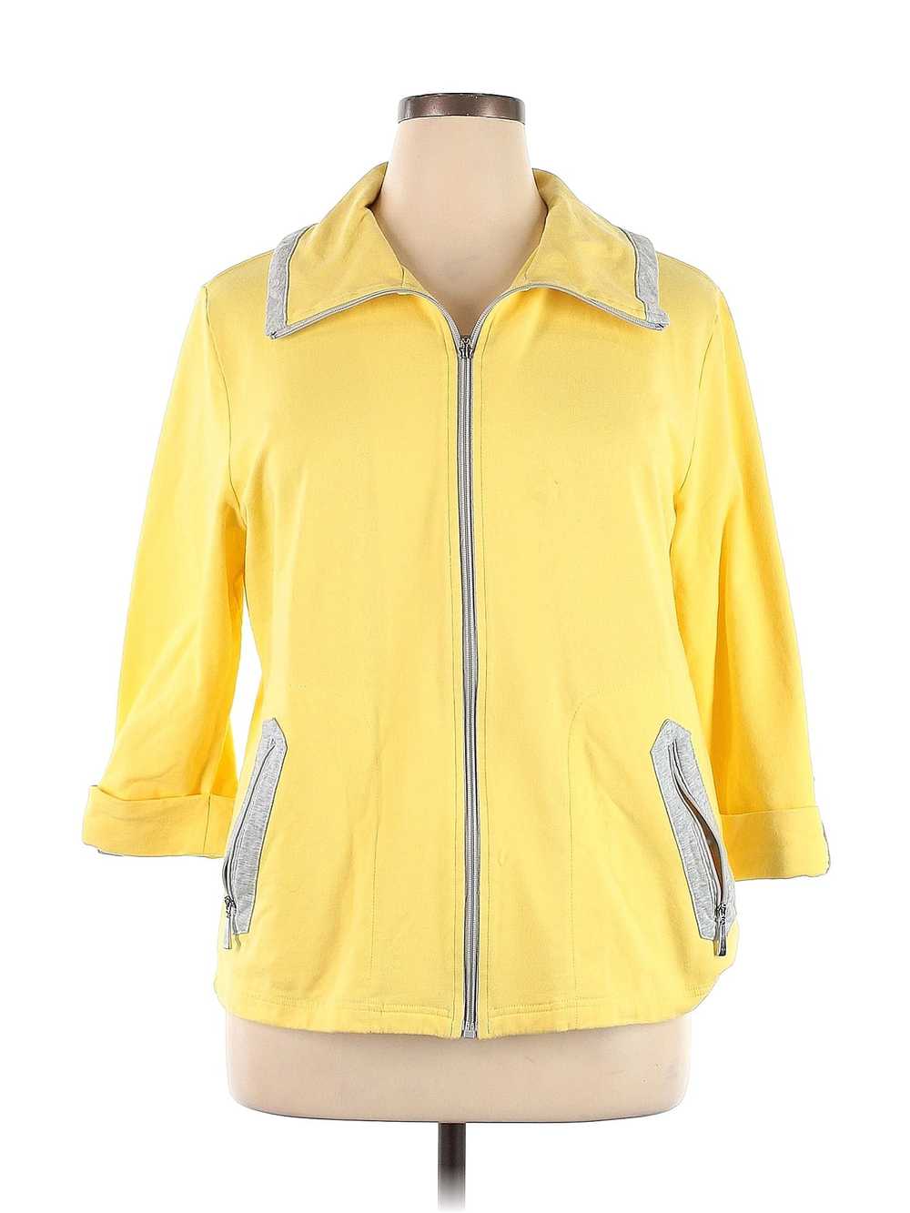 Karen Scott Sport Women Yellow Jacket XL - image 1