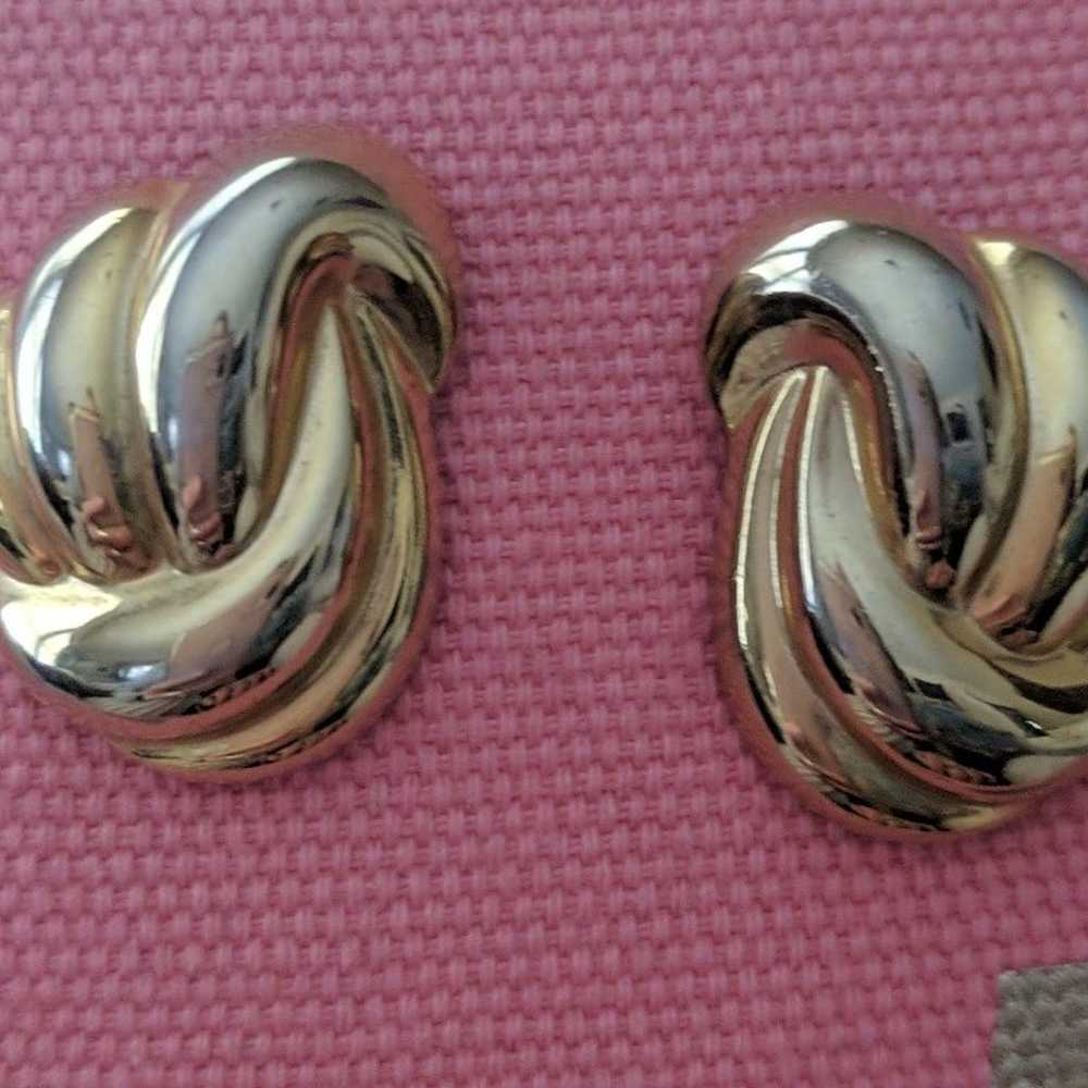 Vintage Park Lane Gold Earrings - image 2