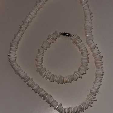 Seashell Necklace and Bracelet set - image 1