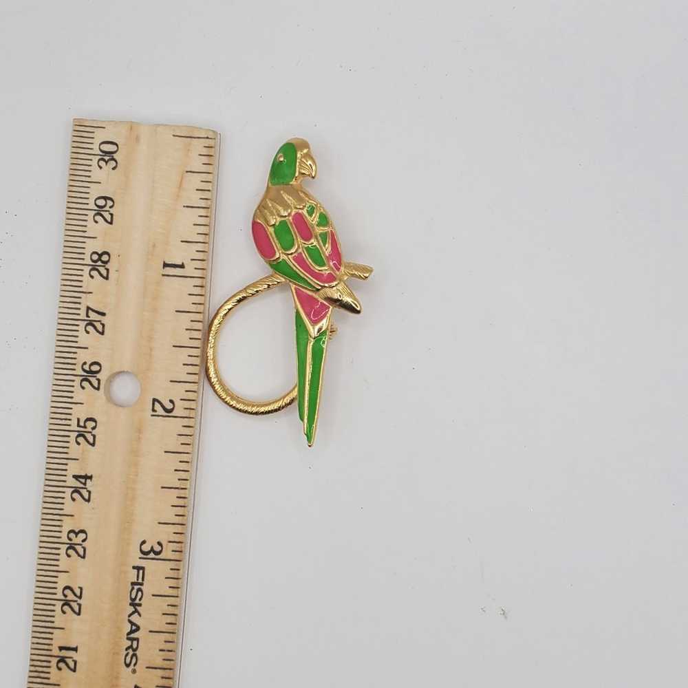 Vintage Estate Sale Hot Pink Gold and Neon Green … - image 3