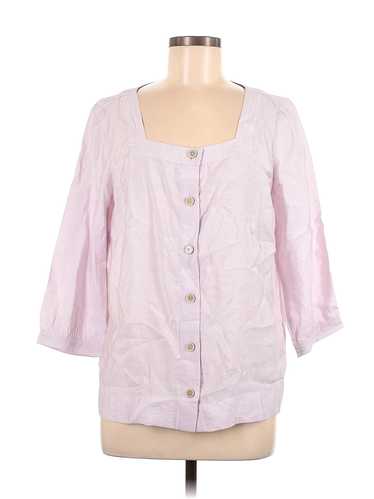 J.Jill Women Pink Long Sleeve Blouse S - image 1