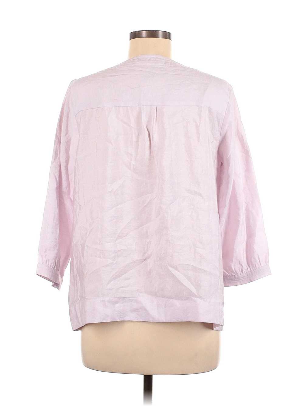 J.Jill Women Pink Long Sleeve Blouse S - image 2