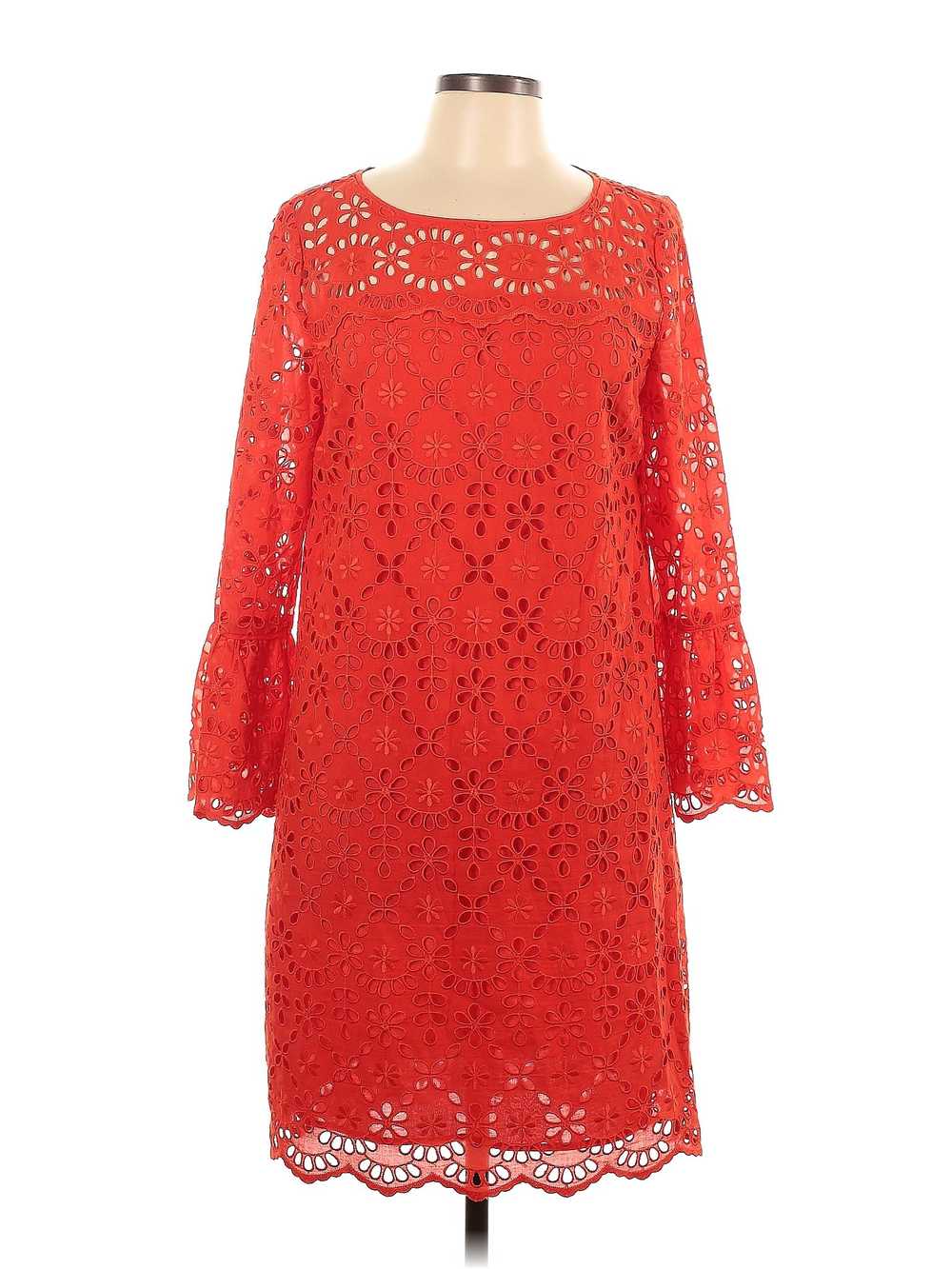 J.Crew Women Red Casual Dress 10 - image 1