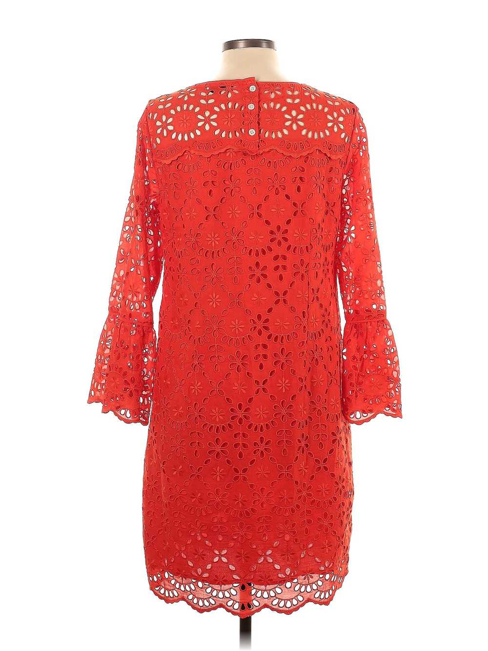 J.Crew Women Red Casual Dress 10 - image 2