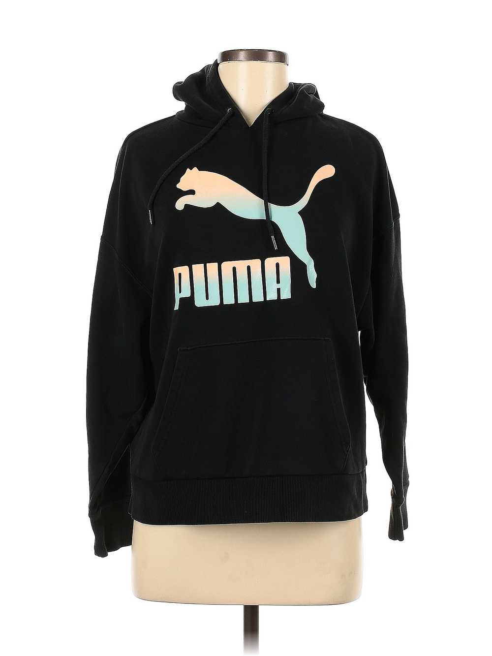 Puma Women Black Pullover Hoodie M - image 1