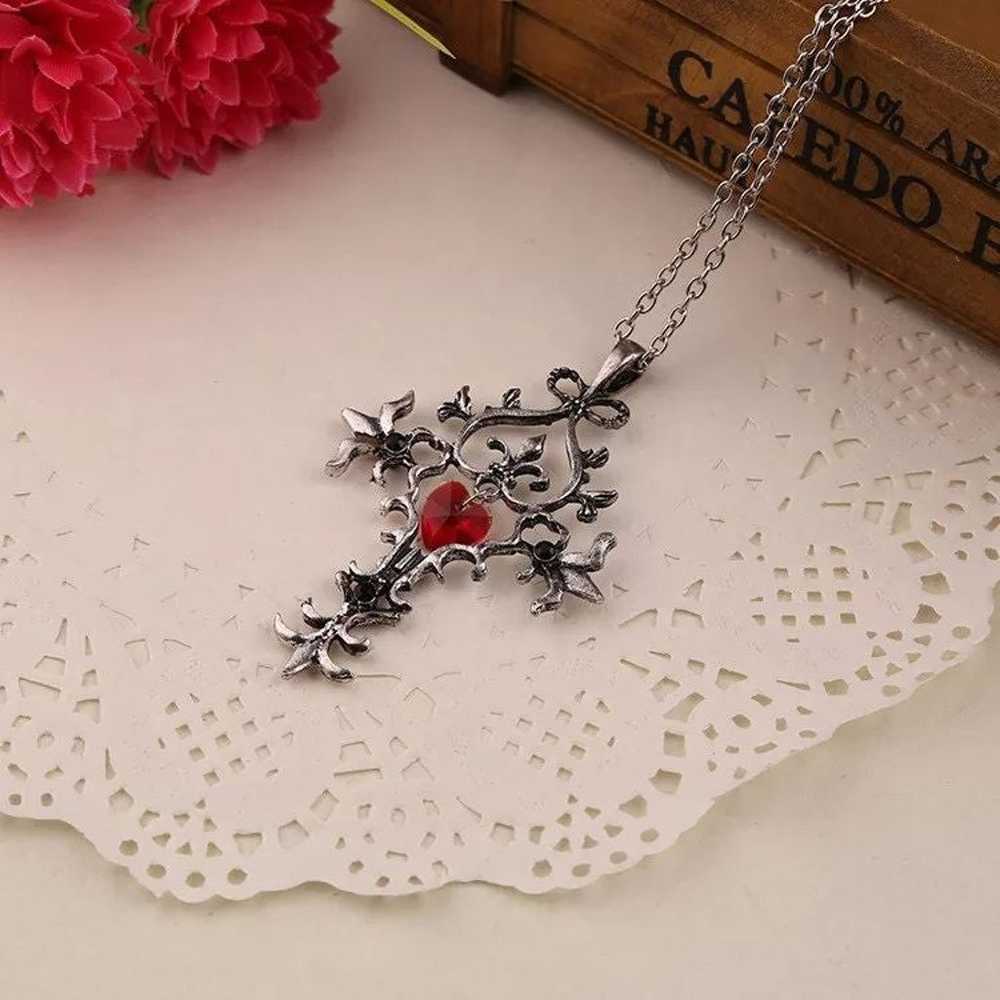 Vampire Diaries Vintage Cross Necklace - image 3