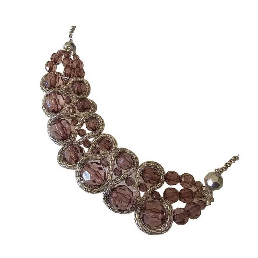 Rare vintage necklaces for women handmade glass s… - image 7