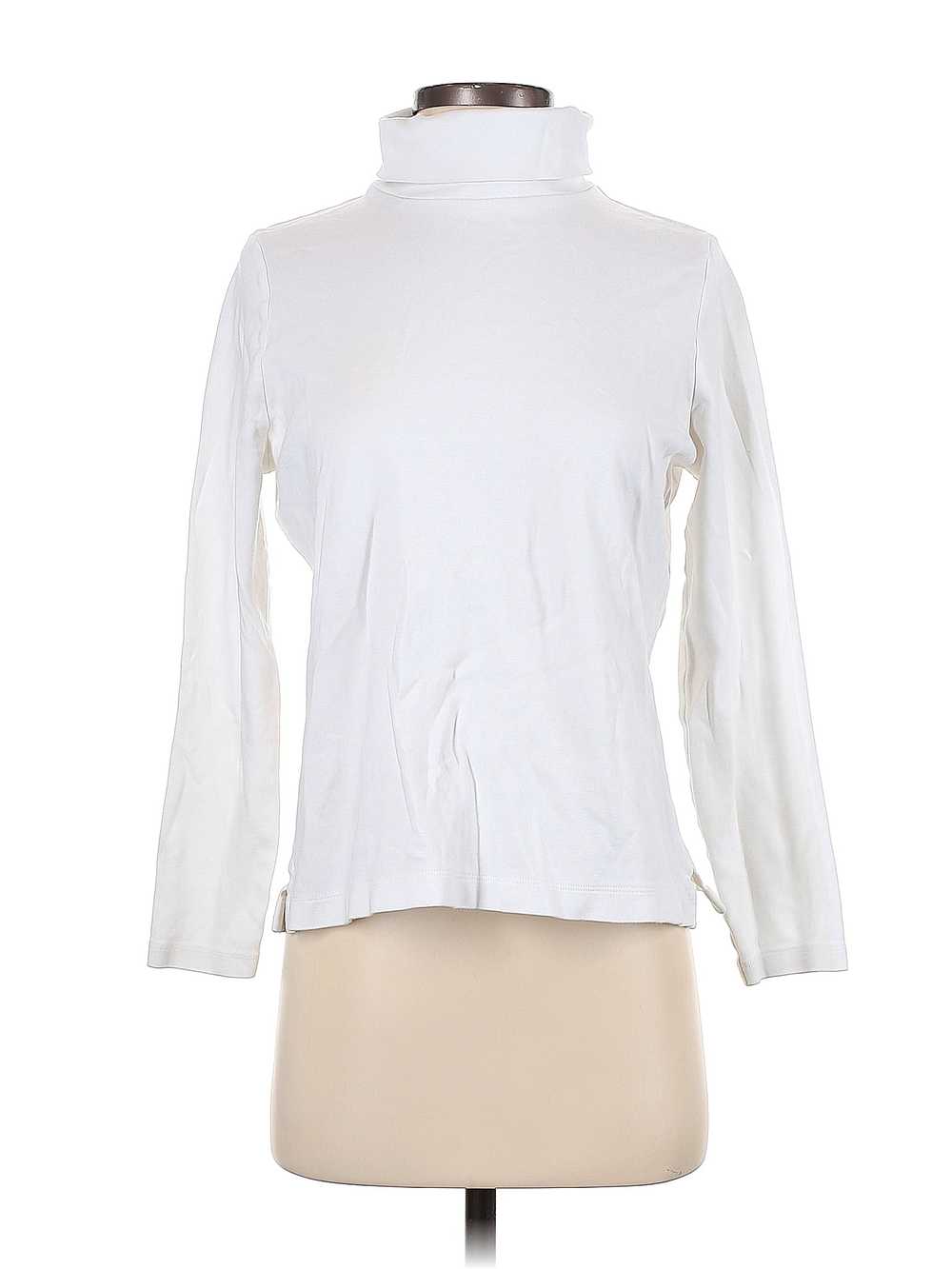 Lands' End Women White Pullover Sweater S - image 1