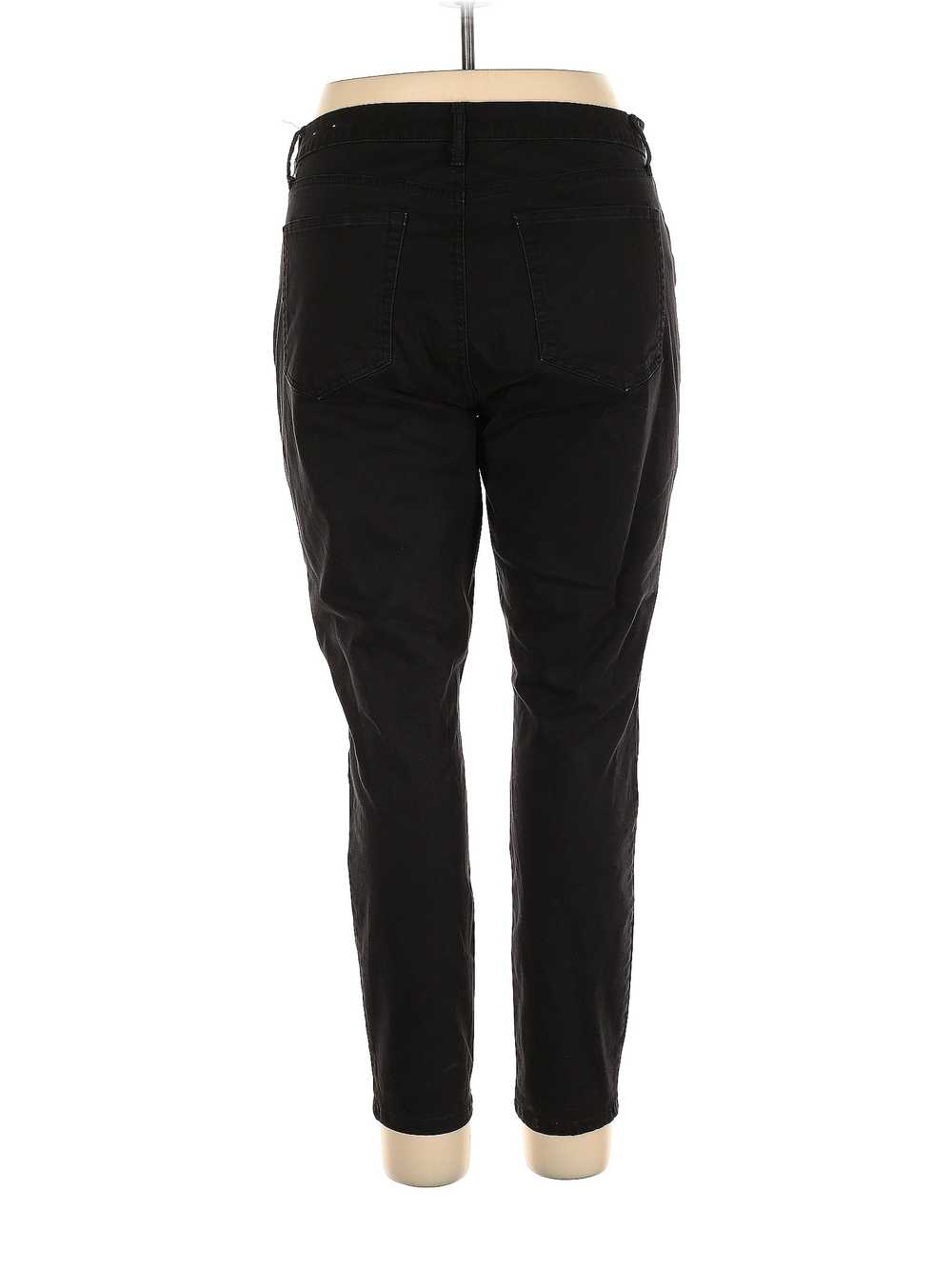 Ann Taylor LOFT Women Black Khakis 14 - image 2