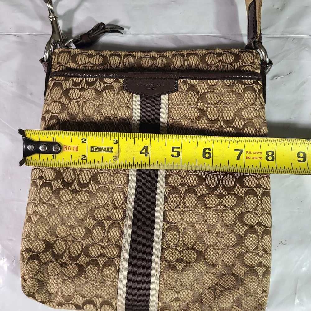 Coach Coach Signature Canvas Crossbody File Bag K… - image 9