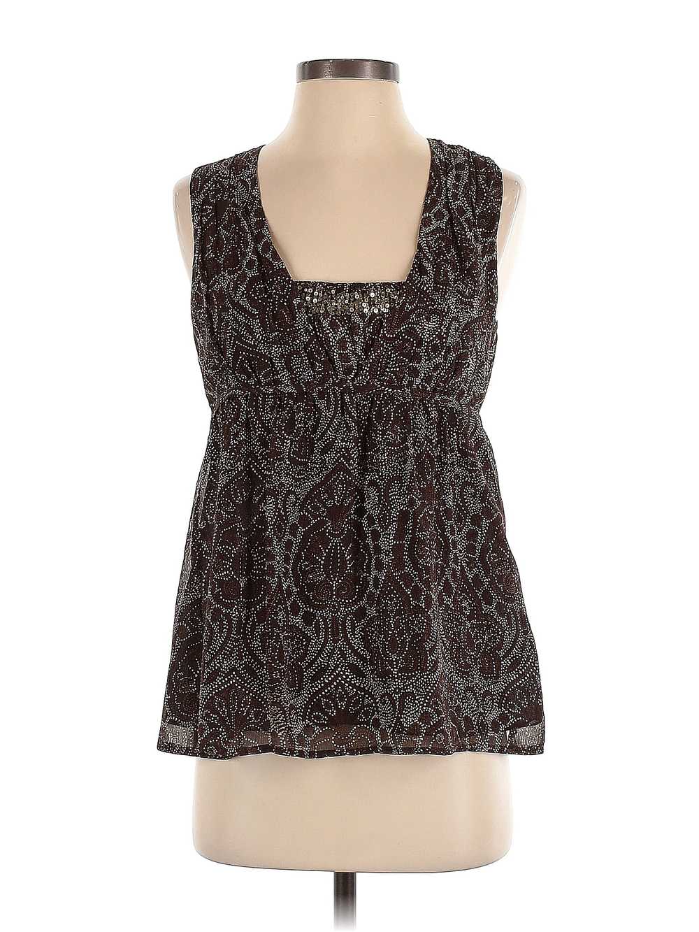 MICHAEL Michael Kors Women Brown Sleeveless Blous… - image 1