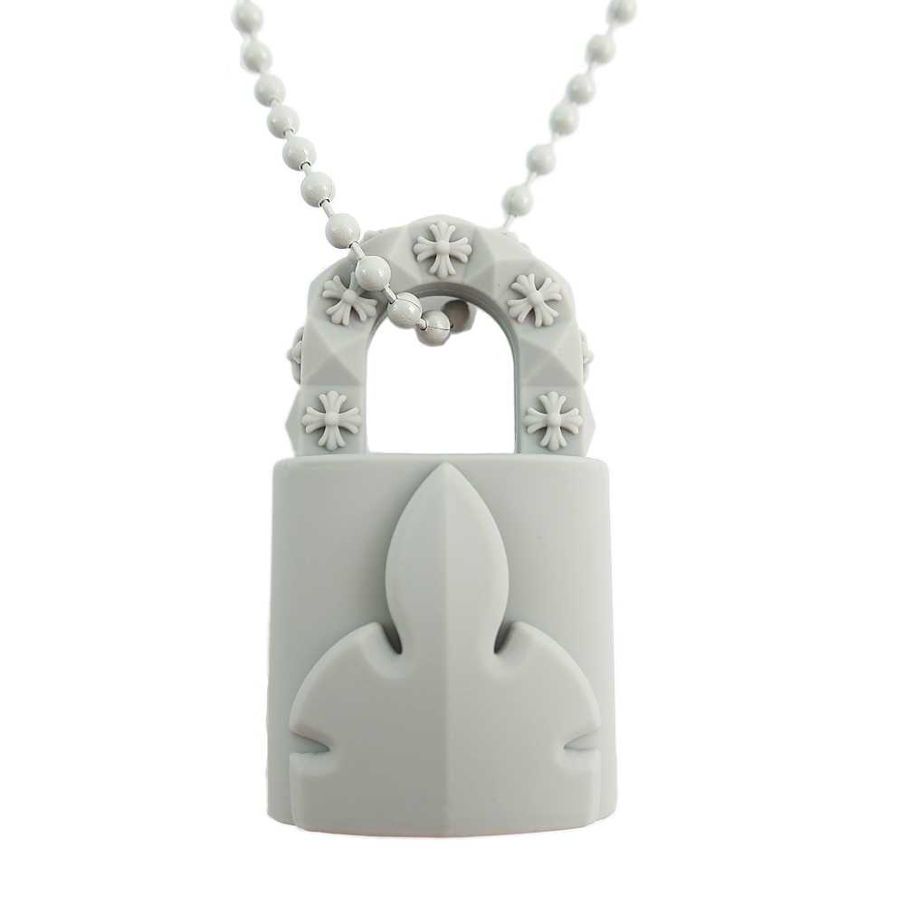 Tenpaku Chrome Hearts Rubber Necklace Gray Silico… - image 1