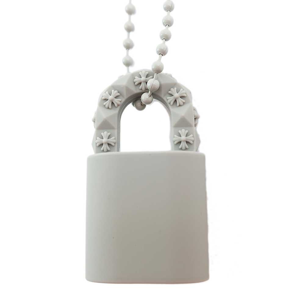 Tenpaku Chrome Hearts Rubber Necklace Gray Silico… - image 2