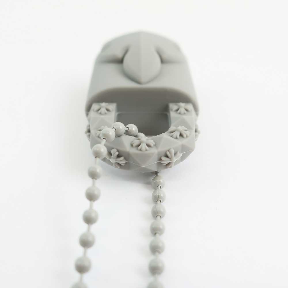 Tenpaku Chrome Hearts Rubber Necklace Gray Silico… - image 4