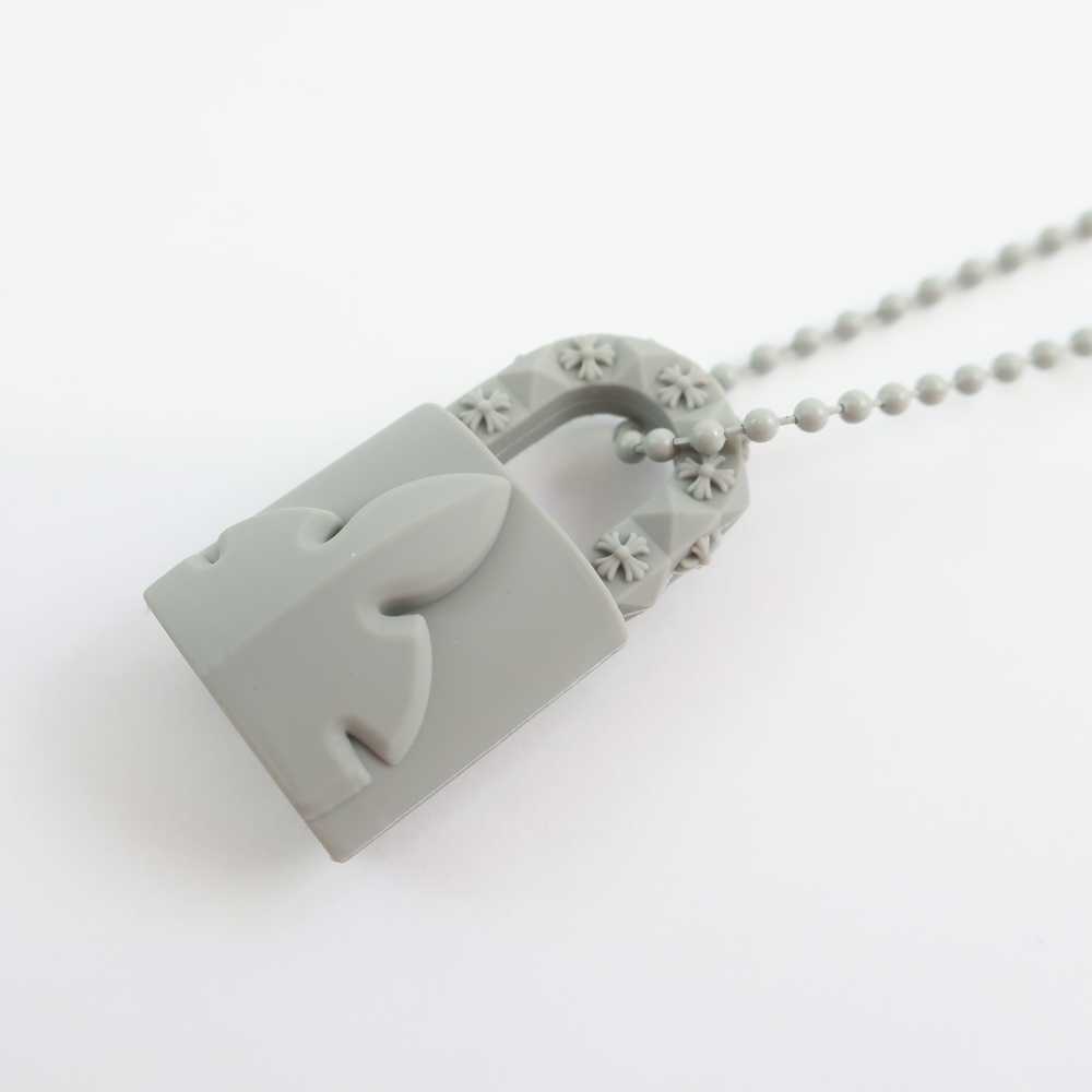 Tenpaku Chrome Hearts Rubber Necklace Gray Silico… - image 6