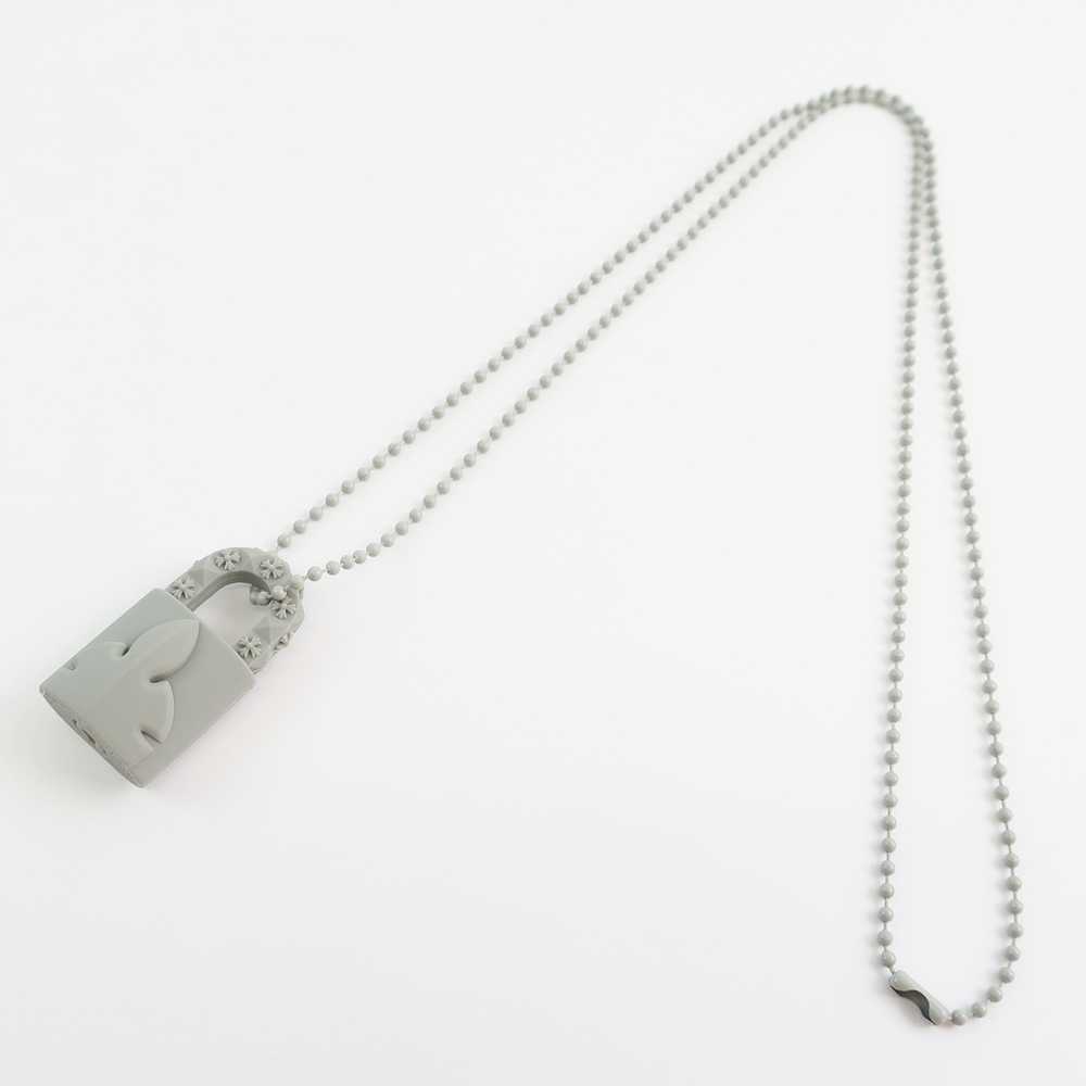 Tenpaku Chrome Hearts Rubber Necklace Gray Silico… - image 7