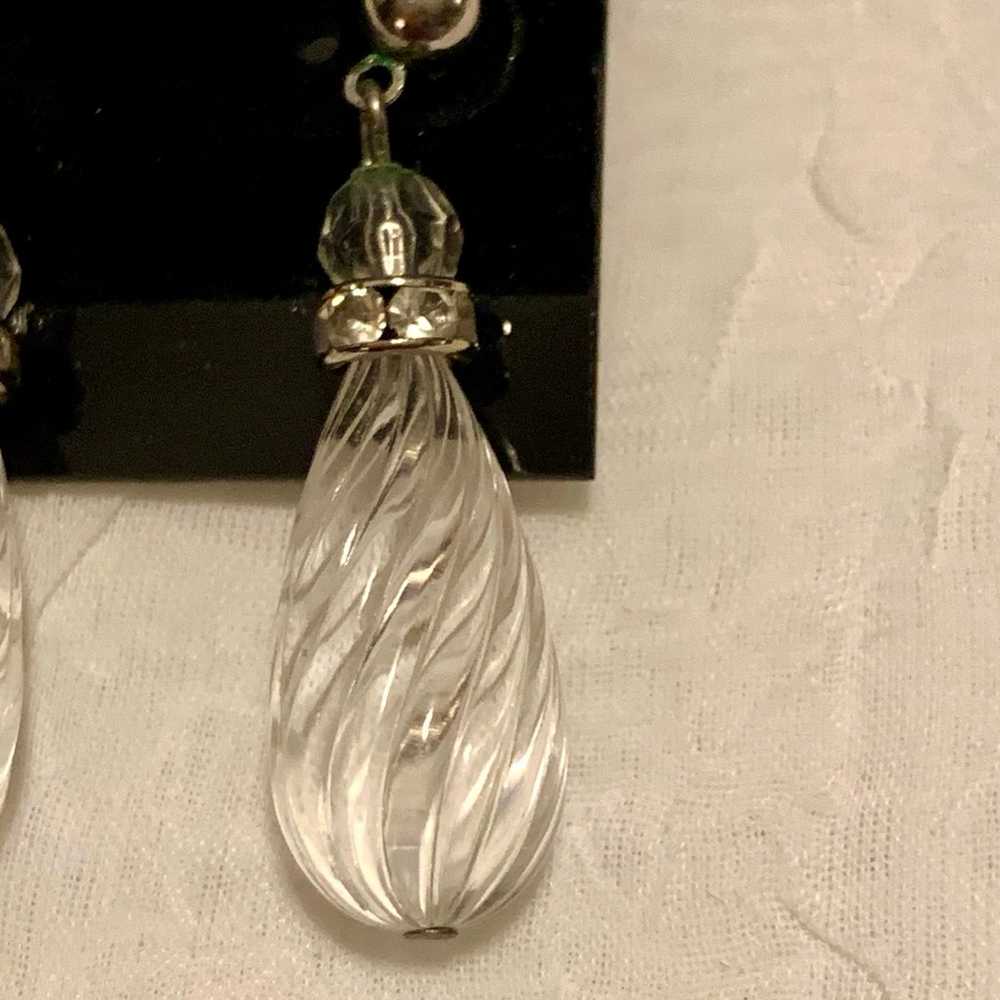 VINTAGE SWAROVSKI CRYSTAL Dangle Earrings, - image 2