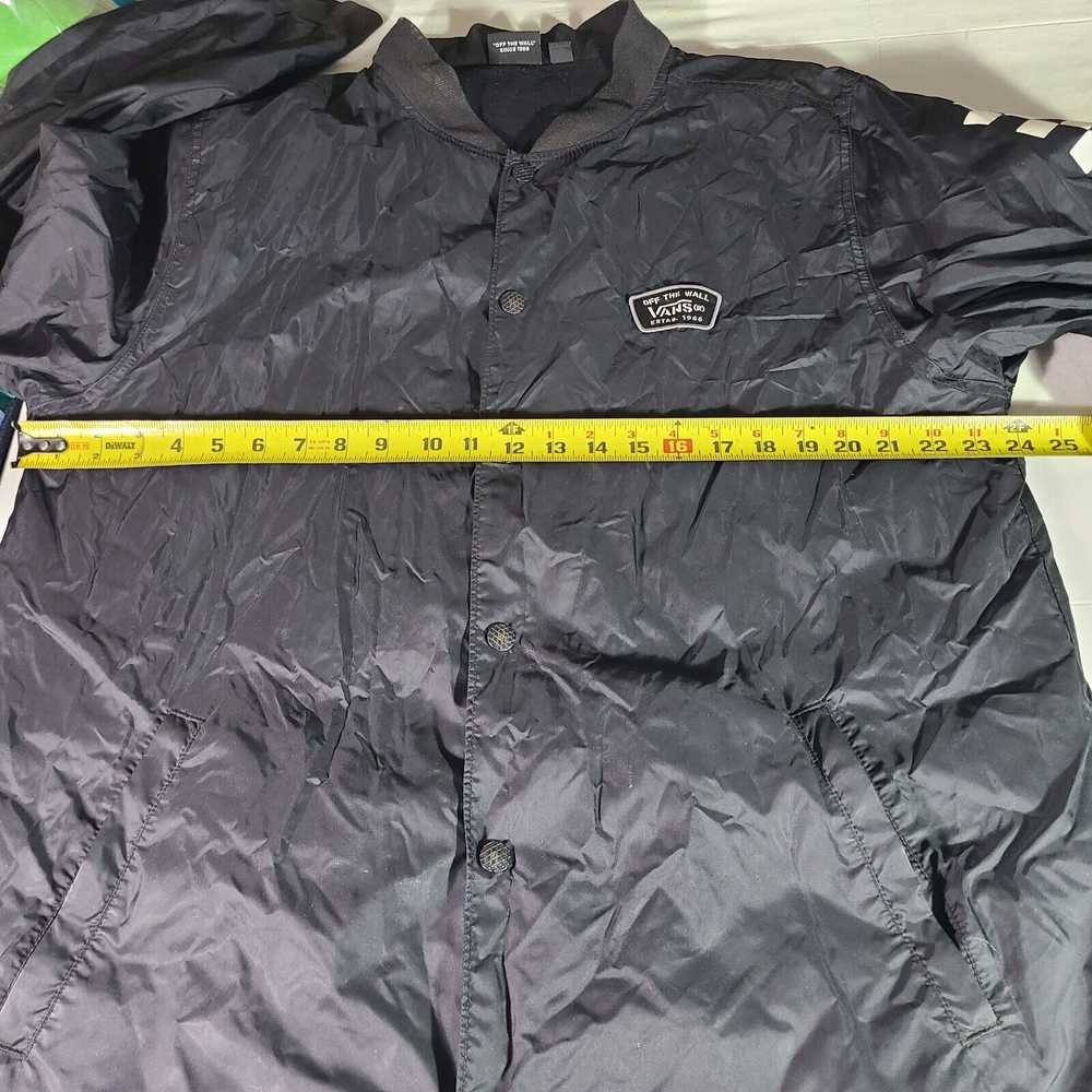 Vans Vans Windbreaker Jacket Mens Sz XL Black w/ … - image 9