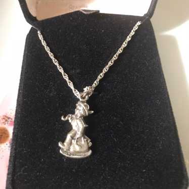 Vintage Sterling Silver Goebel Hummel club Pendan… - image 1