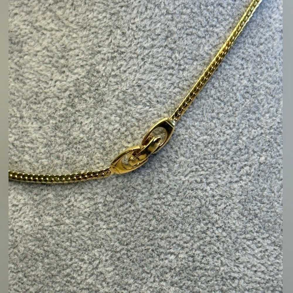 Vintage MONET Wavy Bar Necklace - image 2