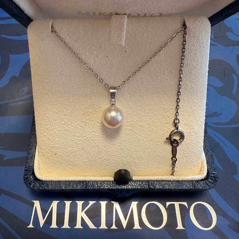 Mikimoto Large Bead 1 Pearl Necklace Akoya 8Mm Si… - image 2