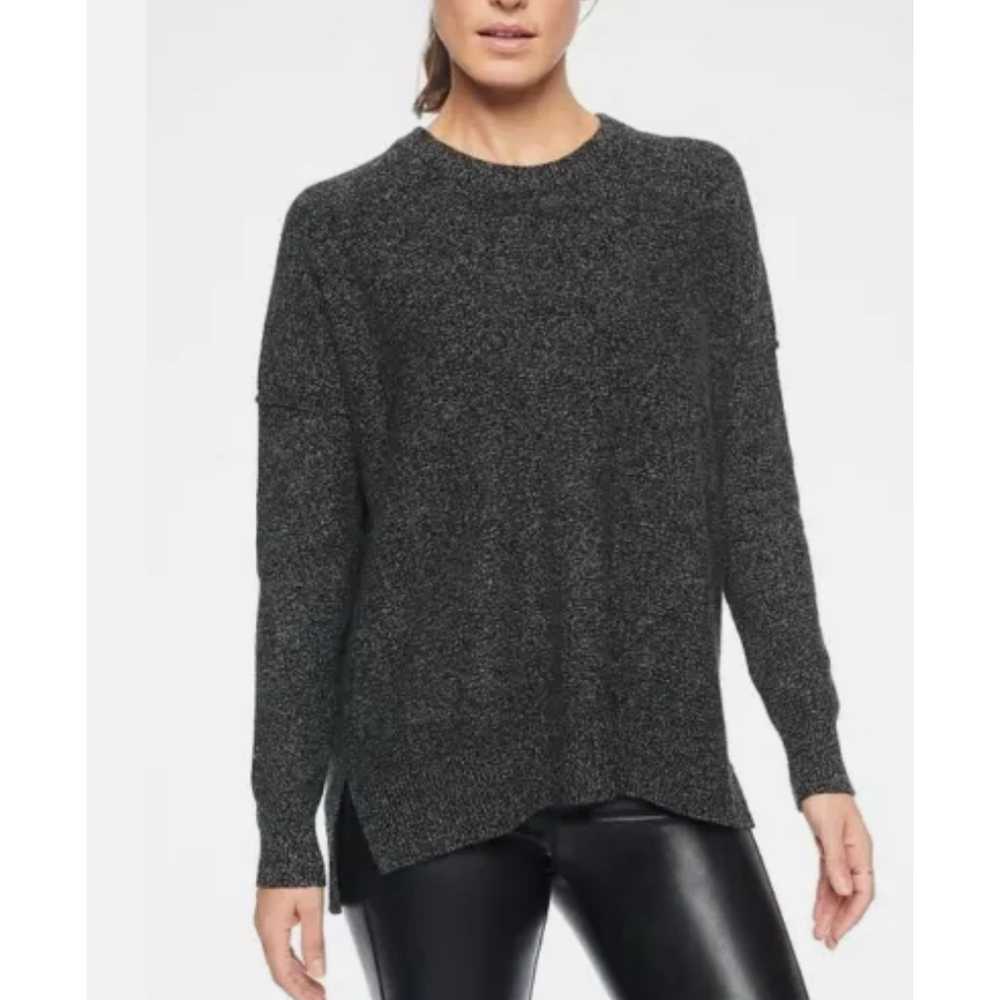 Athleta Perspective Wool Cashmere Sweater Crew Ne… - image 3