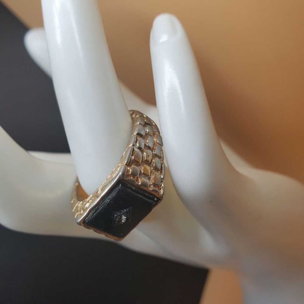 Vintage ring SIZE 12 18k HGE - image 3