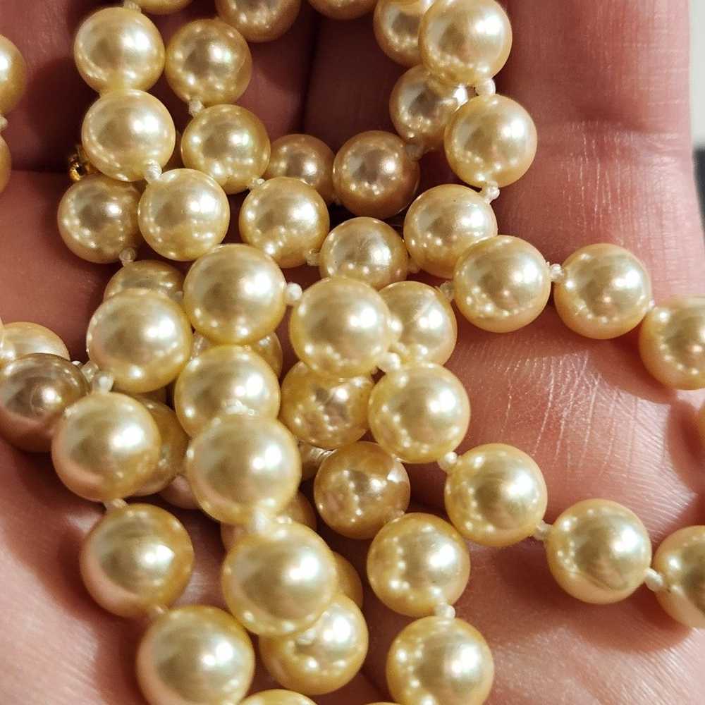 Vintage Designer High Quality Gold Plated Pearl N… - image 10