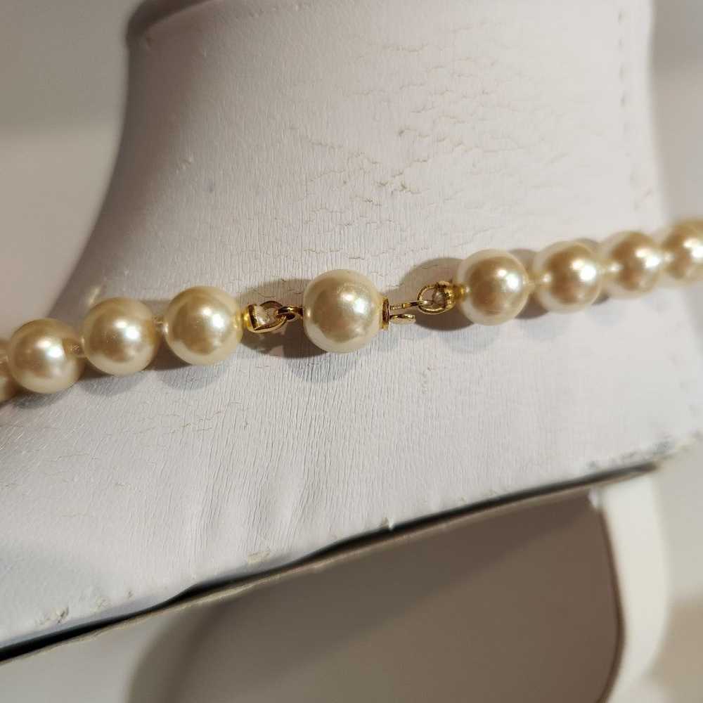 Vintage Designer High Quality Gold Plated Pearl N… - image 4