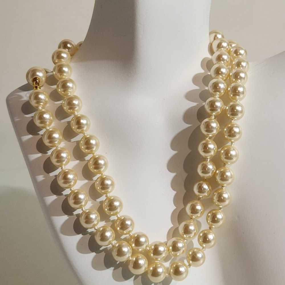 Vintage Designer High Quality Gold Plated Pearl N… - image 5