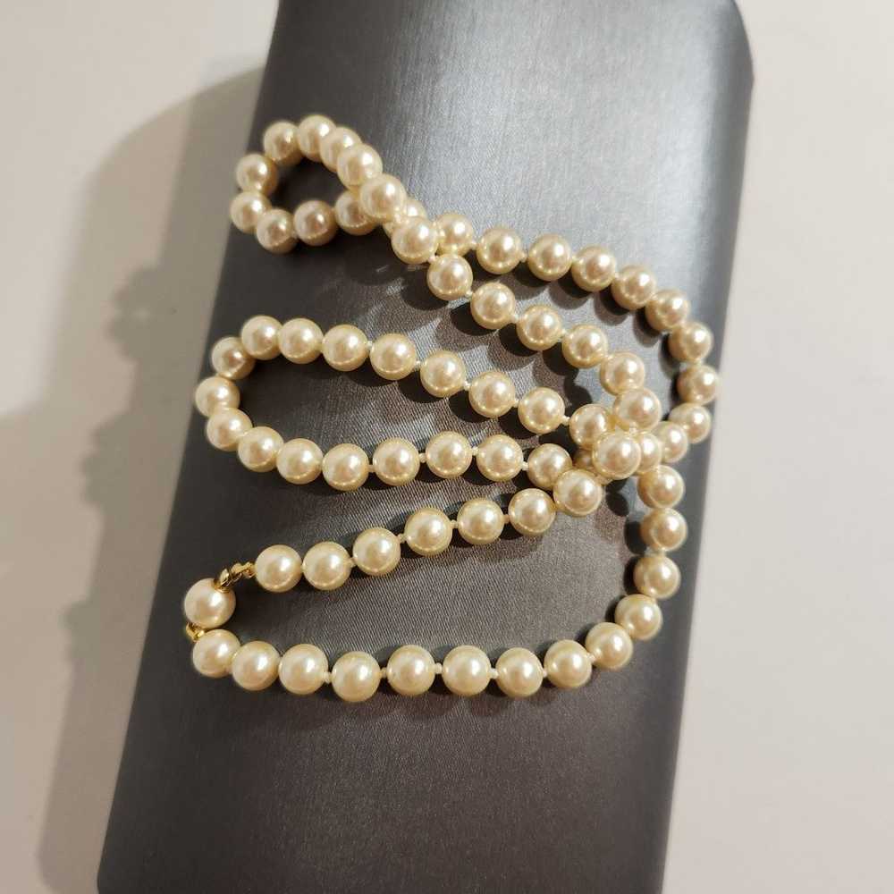 Vintage Designer High Quality Gold Plated Pearl N… - image 6