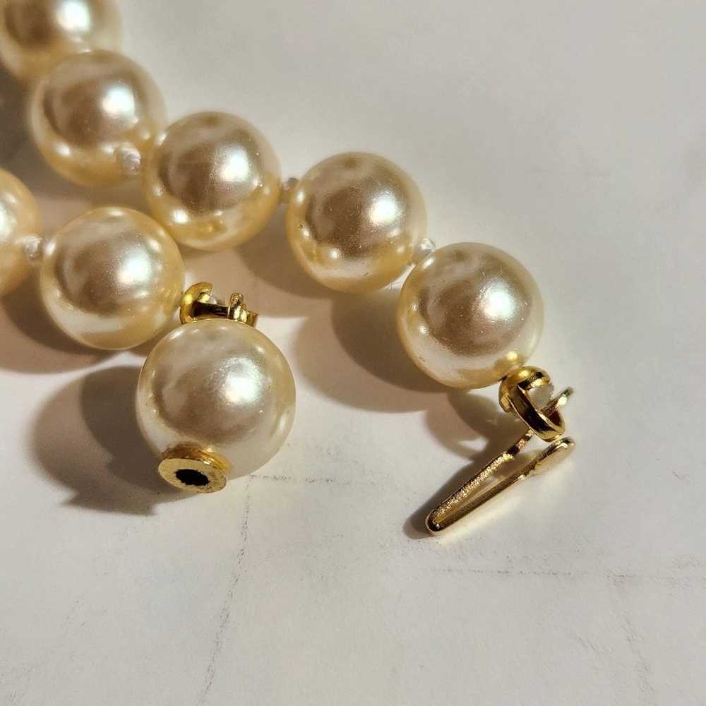 Vintage Designer High Quality Gold Plated Pearl N… - image 7