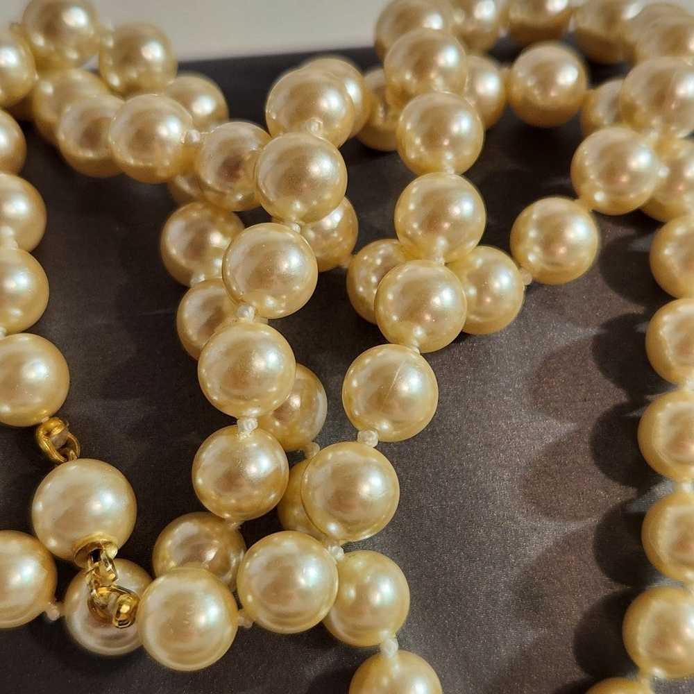 Vintage Designer High Quality Gold Plated Pearl N… - image 8