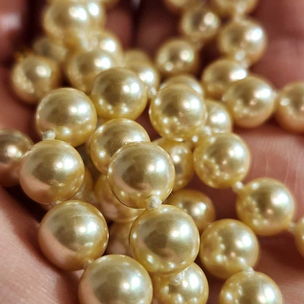 Vintage Designer High Quality Gold Plated Pearl N… - image 9