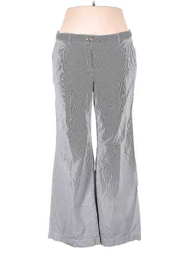 Lands' End Women Silver Linen Pants 16