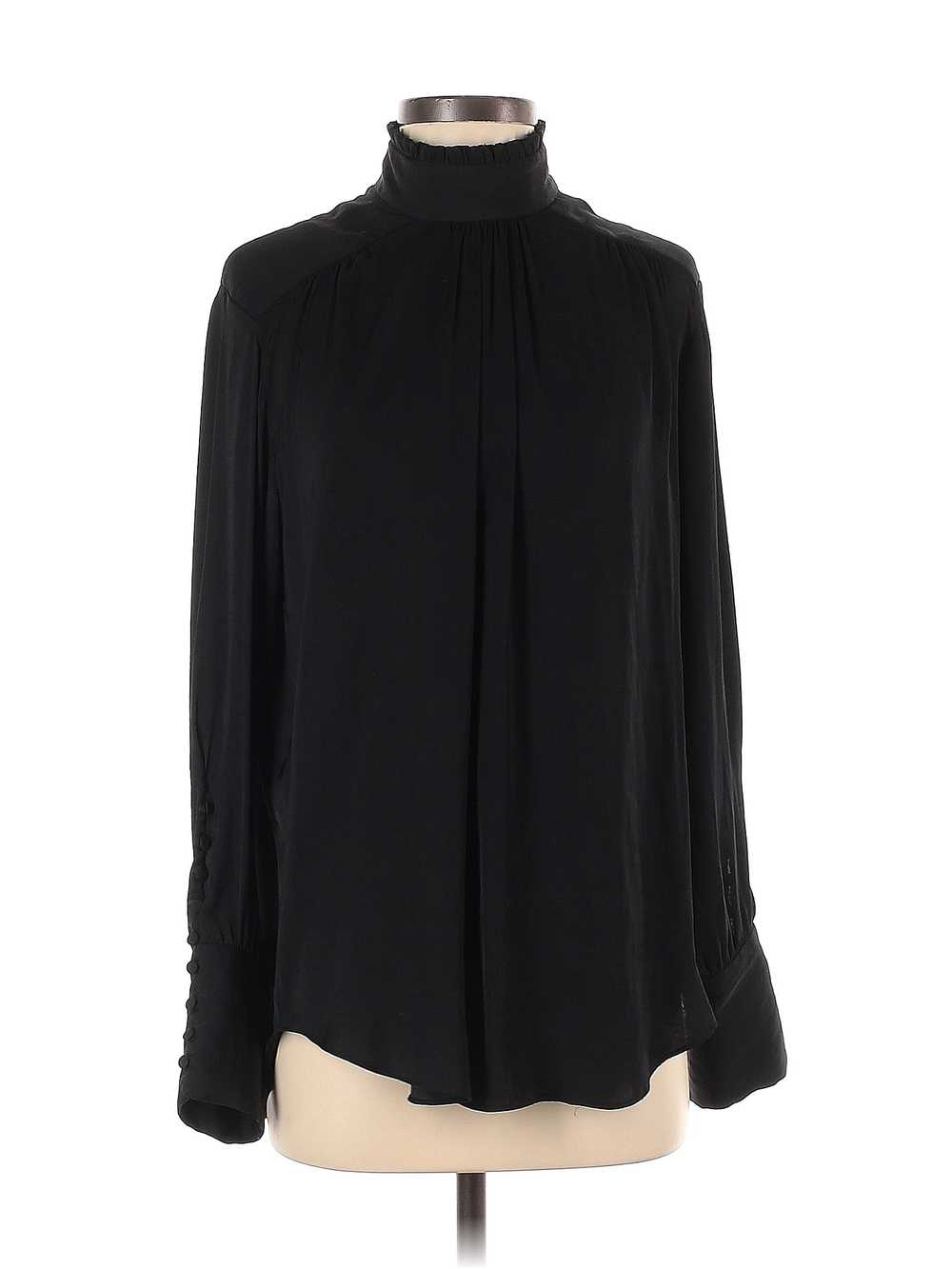 Zara Women Black Long Sleeve Blouse XS - image 1