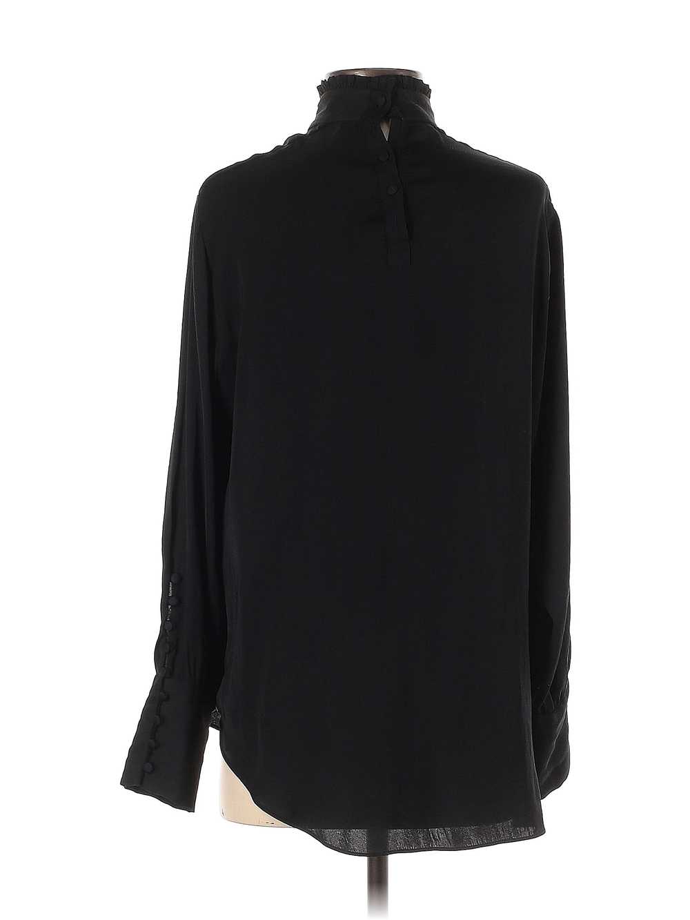 Zara Women Black Long Sleeve Blouse XS - image 2