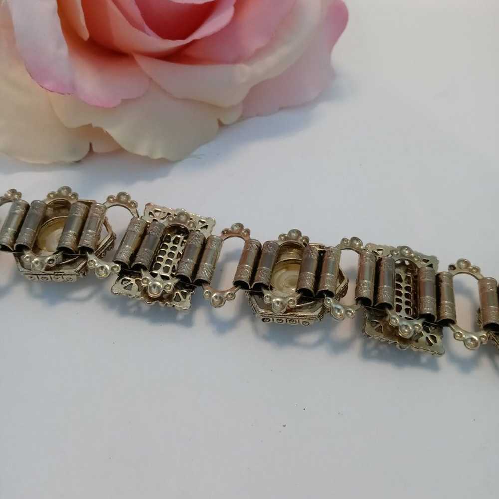 Vintage bracelet gold tone - image 4