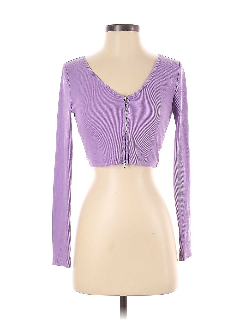 Shein Women Purple Long Sleeve Top S - image 1