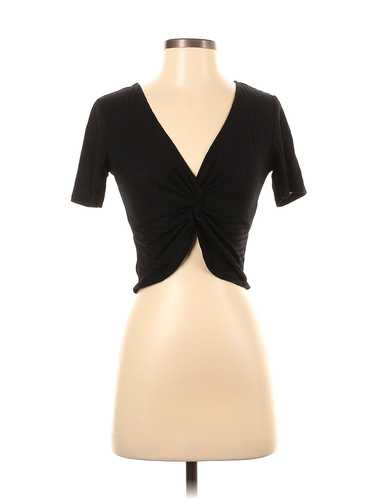 Zara Women Black Short Sleeve Top S