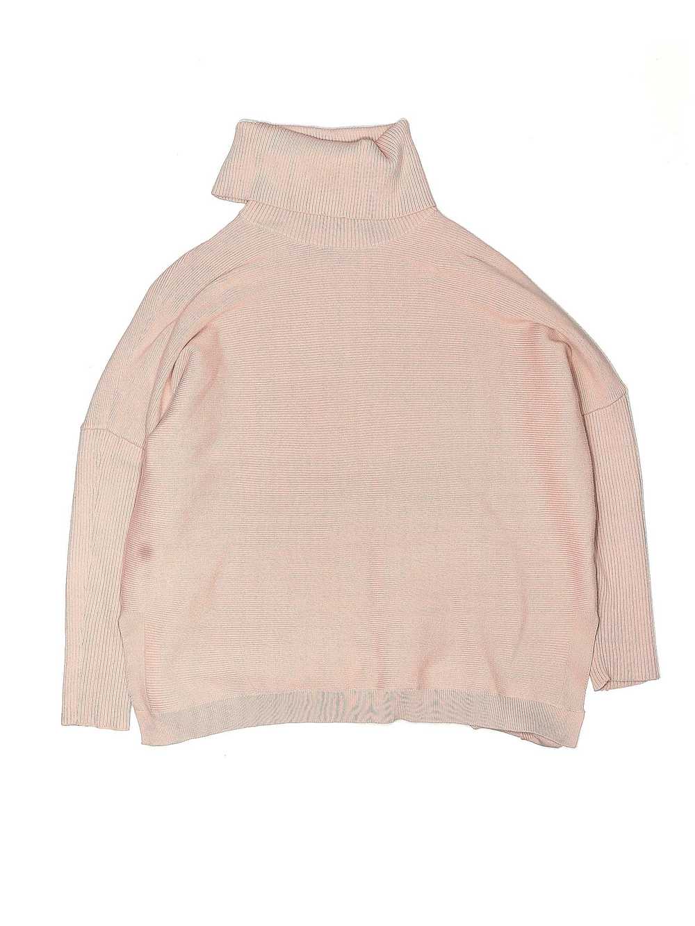 Anrabess Women Pink Turtleneck Sweater M - image 1