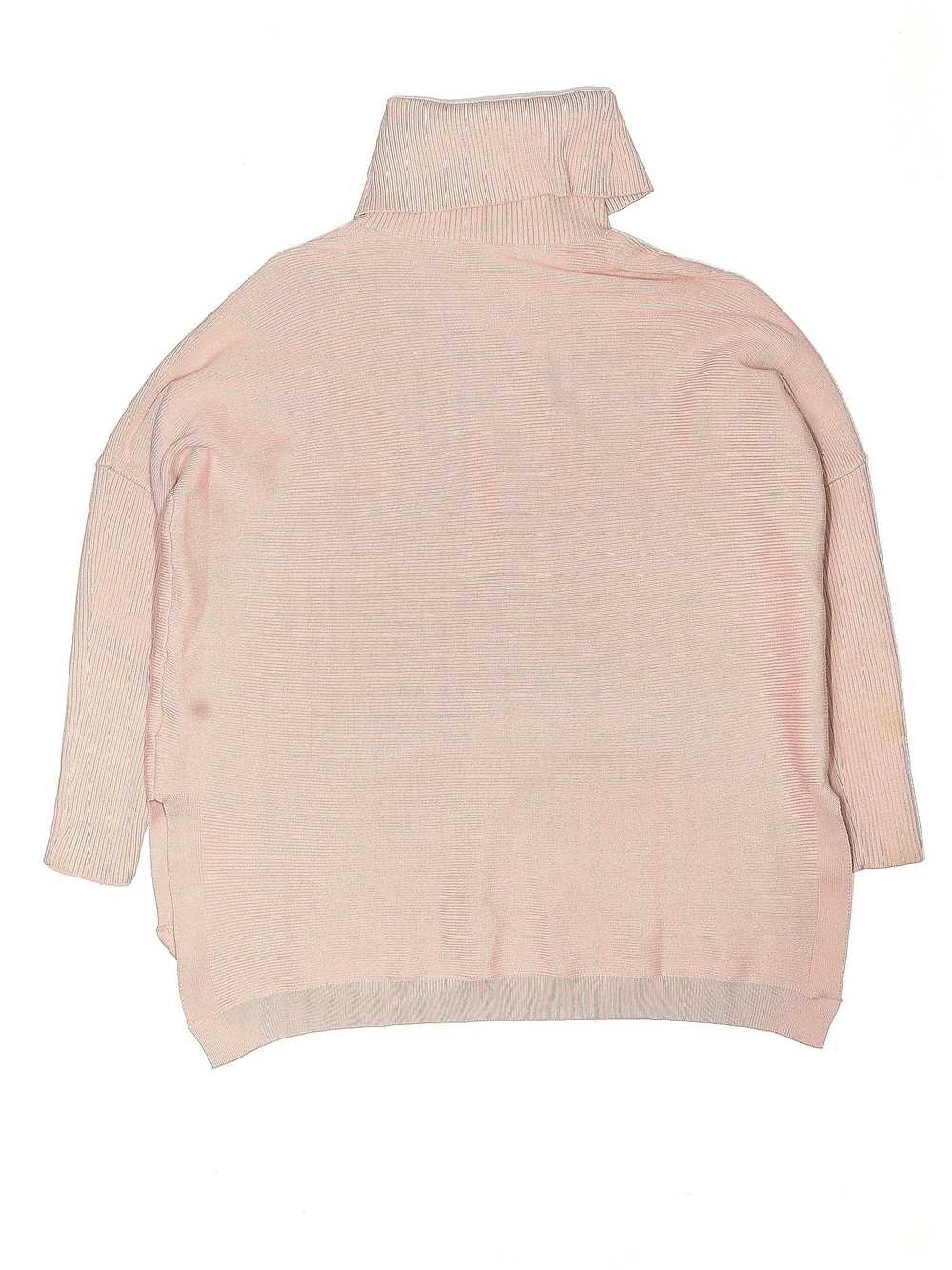 Anrabess Women Pink Turtleneck Sweater M - image 2