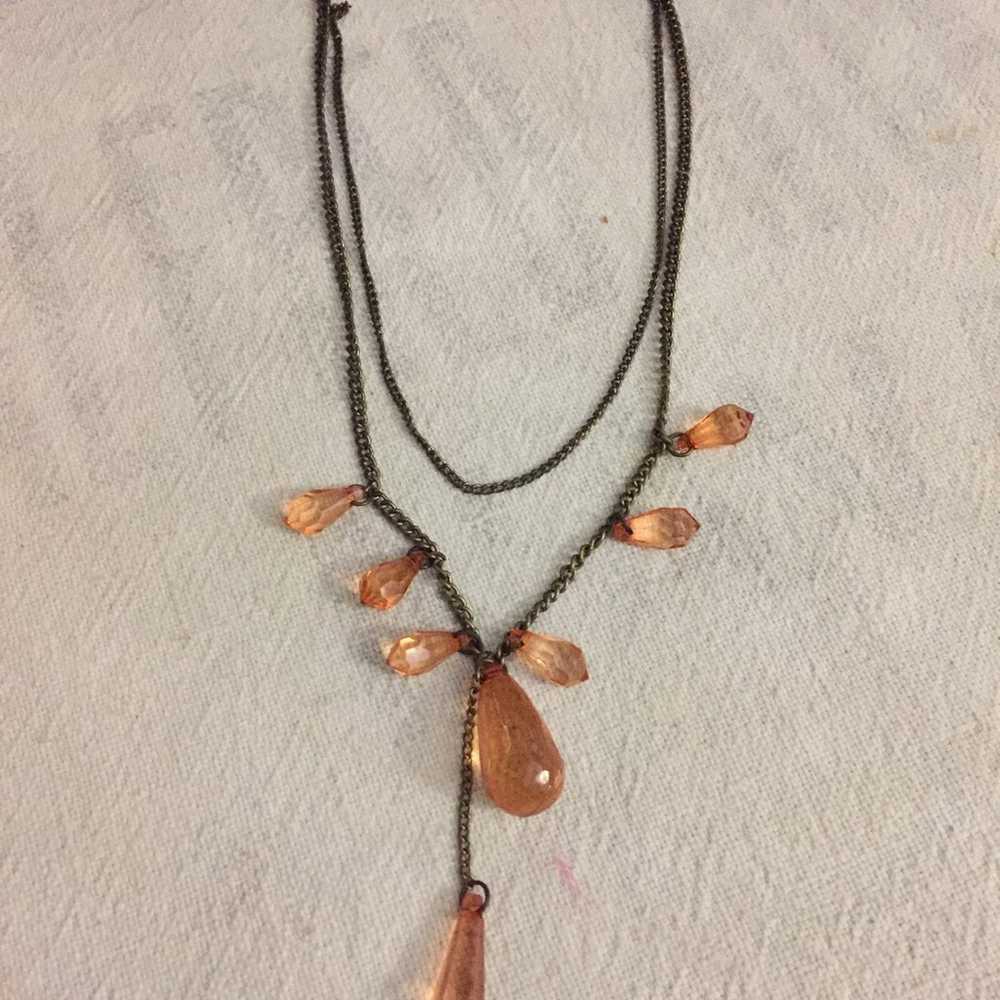 Amber crystal Necklace - image 1