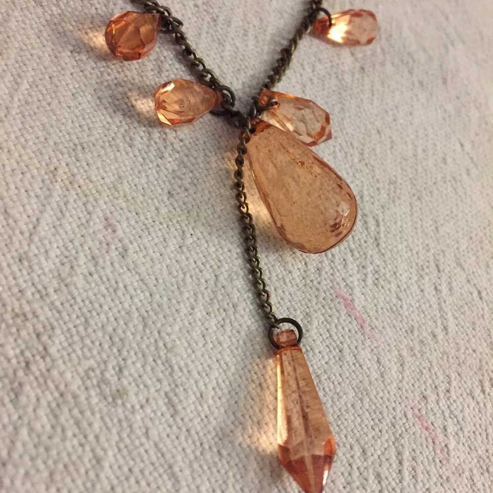 Amber crystal Necklace - image 2