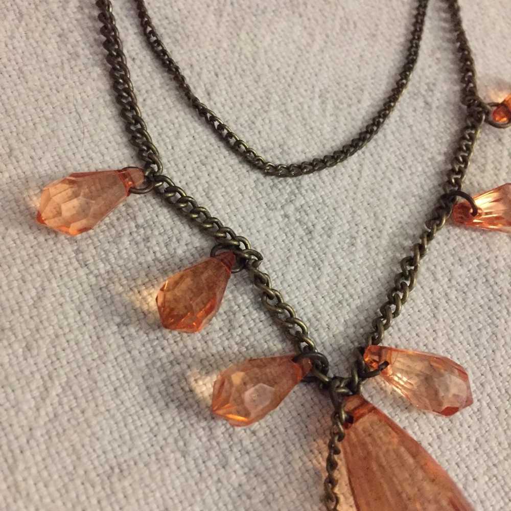 Amber crystal Necklace - image 3