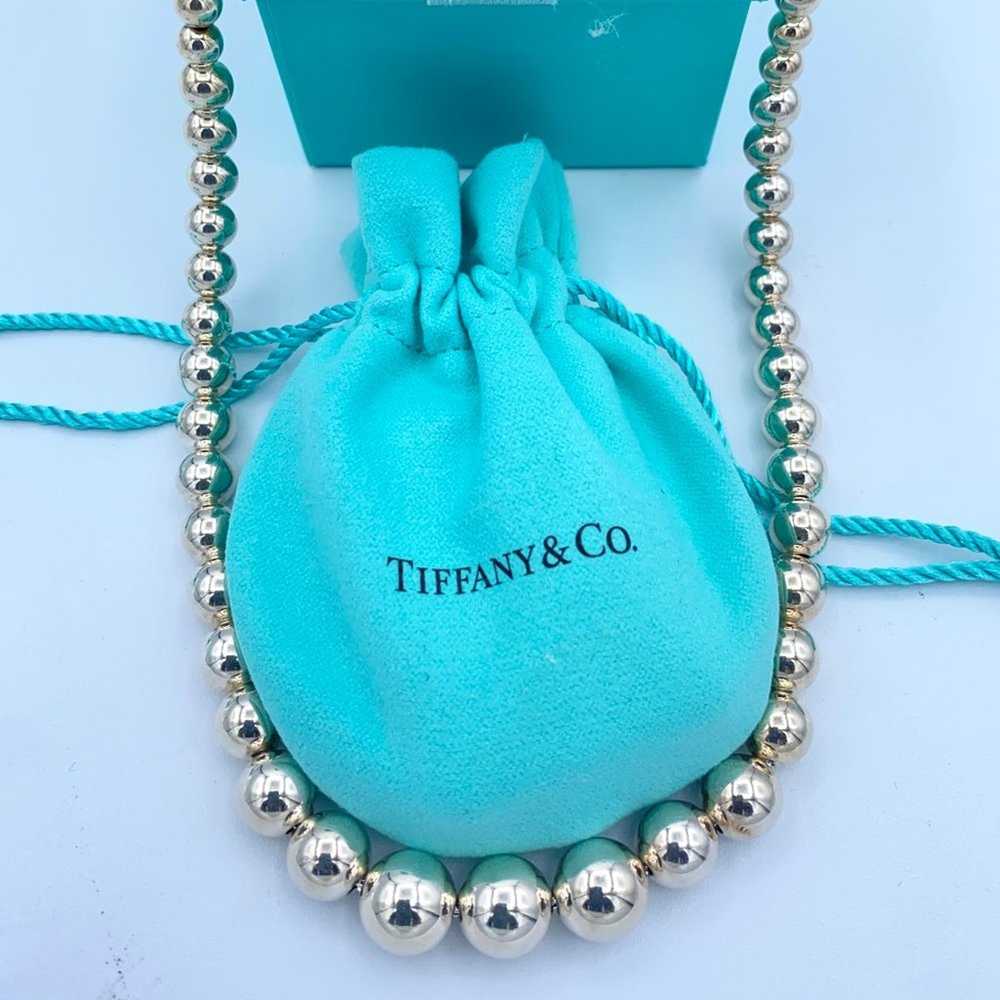 Tiffany & Co Sliver Graduated Bead  Ball Necklace - image 1