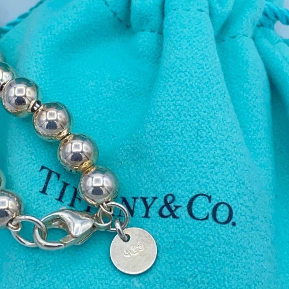 Tiffany & Co Sliver Graduated Bead  Ball Necklace - image 8