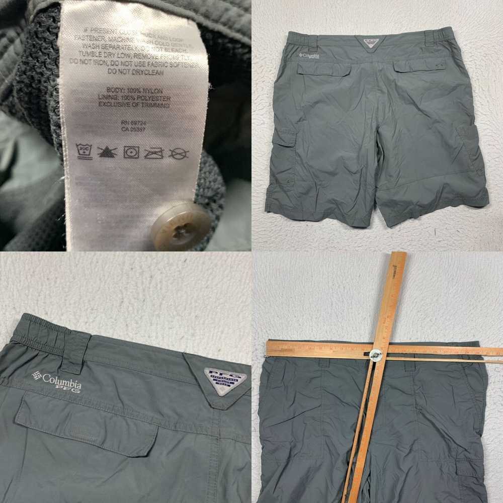 Vintage Columbia PFG Shorts Cargo Mens 42 Gray Ou… - image 4