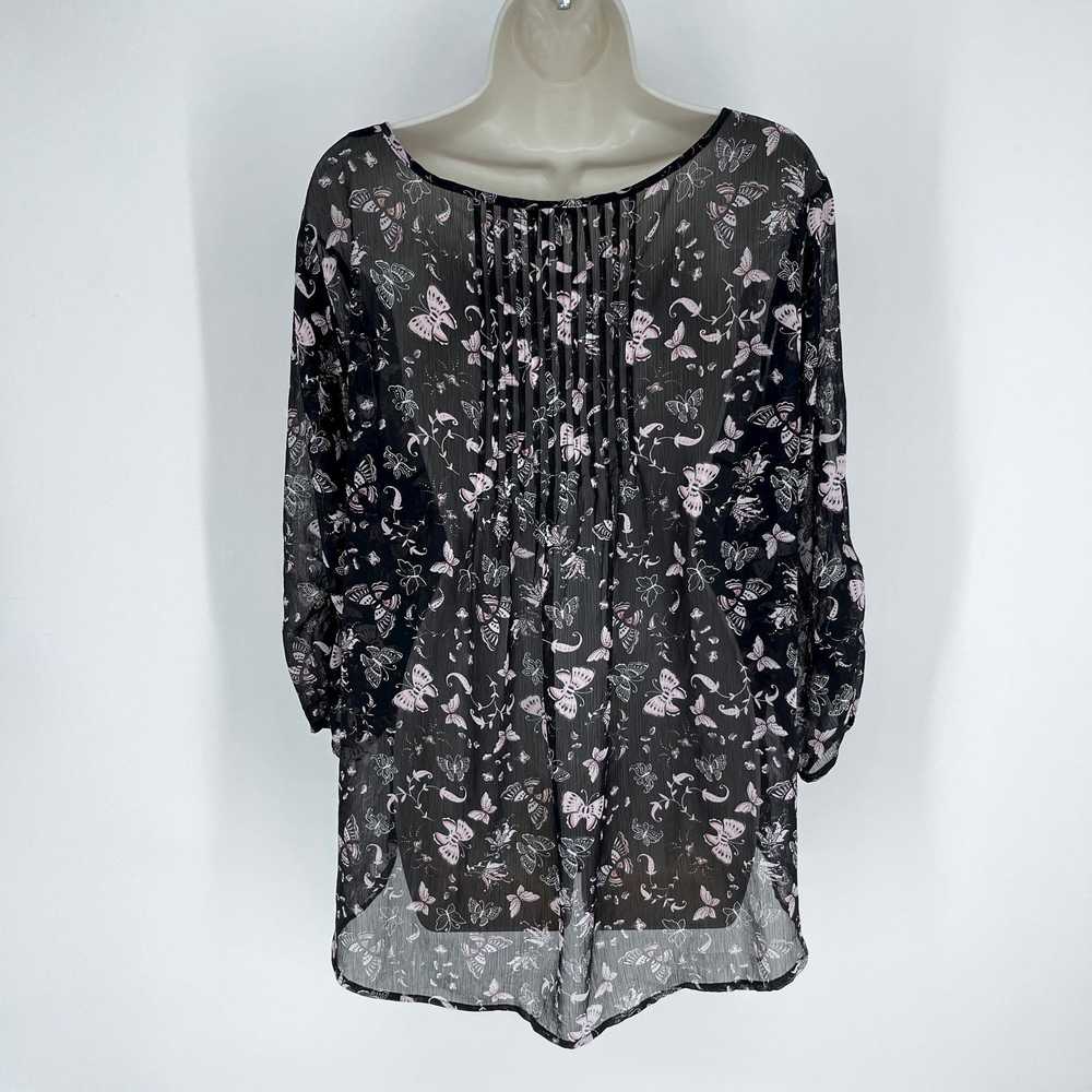 Other Torrid Sheer Butterflies Floral Tunic Top S… - image 6